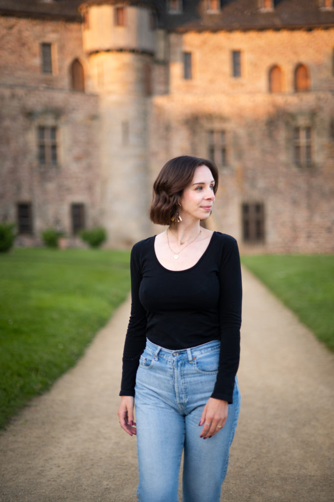 portrait à la golden hour dans les cotes d'armor